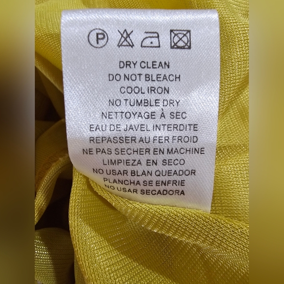 Lucy & Co Large Pleated Paisley Flare Skater Dress Chartreuse Baroque Brocade - Picture 11 of 11